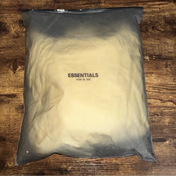 Fear of God Essentials Hoodie Womens XL Off White Relaxed Fleece Core Collection - Picture 10 of 16